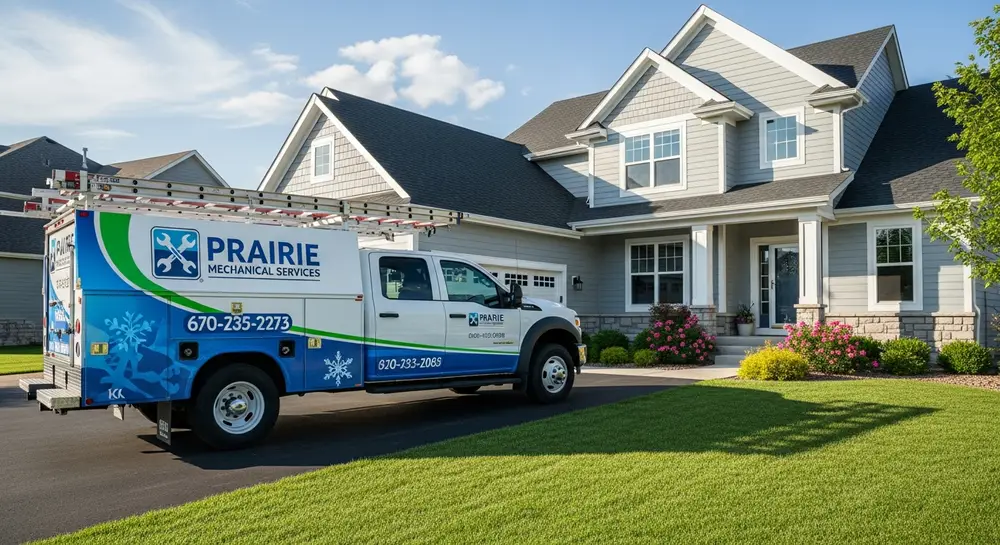 Hamilton Plumbing service truck in Overland Park, KS